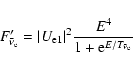 \begin{displaymath}F'_{\bar{\nu}_{\rm e}}= \vert U_{\rm e1}\vert^2\frac{E^4}{1+{\rm e}^{E/ T_{\bar{\nu}_{\rm e}}}}
\end{displaymath}