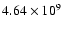 $4.64\times 10^{9}$