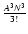 $\frac{A^3N^3}{3!}$