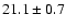 $21.1\pm 0.7$
