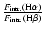 $\frac{F_{\rm intr.}({\rm H}\alpha )}
{F_{\rm intr.}(\rm H\beta )}$
