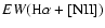 $EW\rm (H\alpha +[NII])$