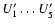 $U_1'\ldots U_5'$