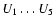 $U_1\ldots U_5$