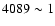 $4089\sim 1$