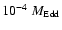 $10^{-4}~M_{\rm Edd}$