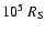 $10^5 ~R_{\rm S}$