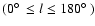 $(0\hbox{$^\circ$ }\le l \le180\hbox{$^\circ$ })$