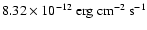 $8.32\times10^{-12}~\rm erg~cm^{-2}~s^{-1}$