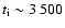 $t_{\rm i}\sim3~500$
