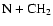 $\rm N + \mbox{CH}_{2}$