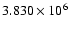 $3.830 \times 10^6 $