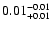 $\rm0.01^{-0.01}_{+0.01}$
