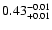 $\rm0.43^{-0.01}_{+0.01}$