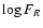 $\log F_{R}$