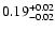 $\rm0.19_{-0.02}^{+0.02}$