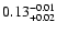 $\rm0.13^{-0.01}_{+0.02}$