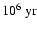 $10^6~{\rm yr}$