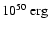 $10^{50}~{\rm erg}$