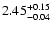 $\rm 2.45^{+0.15}_{-0.04}$