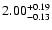 $\rm 2.00^{+0.19}_{-0.13}$