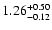 $\rm 1.26^{+0.50}_{-0.12}$