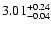 $\rm 3.01^{+0.24}_{-0.04}$