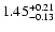 $\rm 1.45^{+0.21}_{-0.13}$