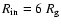 $R_{\rm in}=6~R_{\rm g}$