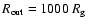 $R_{\rm out}=1000~R_{\rm g}$