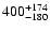 $\rm 400^{+174}_{-180}$