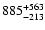 $\rm 885^{+563}_{-213}$