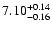 $\rm 7.10^{+0.14}_{-0.16}$