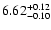 $\rm 6.62^{+0.12}_{-0.10}$