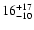 $\rm 16^{+17}_{-10}$