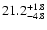 $\rm 21.2^{+1.8}_{-4.8}$
