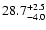 $\rm 28.7^{+2.5}_{-4.0}$