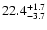 $\rm 22.4^{+1.7}_{-3.7}$