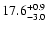 $\rm 17.6^{+0.9}_{-3.0}$