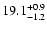 $\rm 19.1^{+0.9}_{-1.2}$