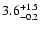 $\rm 3.6^{+1.5}_{-0.2}$