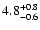 $\rm 4.8^{+0.8}_{-0.6}$