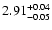$\rm 2.91^{+0.04}_{-0.05}$