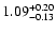 $\rm 1.09^{+0.20}_{-0.13}$