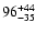 $\rm 96^{+44}_{-35}$