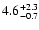 $\rm 4.6^{+2.3}_{-0.7}$