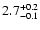 $\rm 2.7^{+0.2}_{-0.1}$