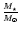 ${M_\star}\over{M_\odot}$