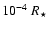 $10^{-4}~R_\star$