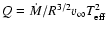 $Q =
{\dot{M}}/ R^{3/2} {v_{\infty}}T_{\rm eff}^{2}$